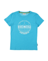 Bikkembergs Kids' T-shirts In Azure