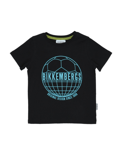 Bikkembergs Kids' T-shirts In Black