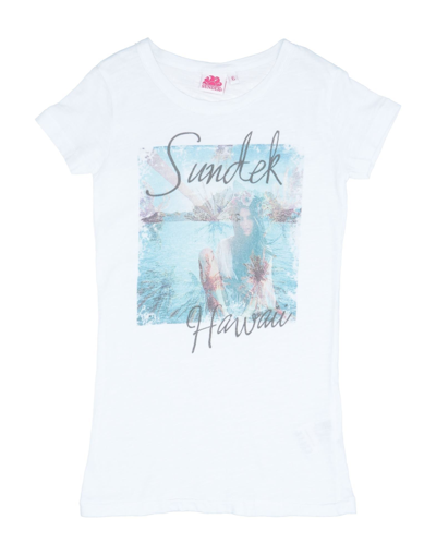 Sundek Kids' T-shirts In White