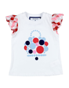 Simonetta X Chantecler Toddler Girl T-shirt White Size 5 Cotton, Polyester In White