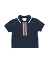 Burberry Kids' Polo Shirts In Dark Blue