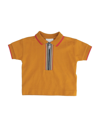 Burberry Kids' Polo Shirts In Camel