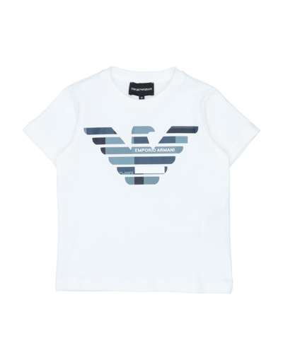Emporio Armani Kids' T-shirts In White