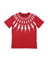 Neil Barrett Kids' T-shirts In Red