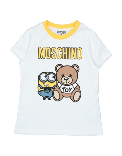 Moschino Kid Kids' T-shirts In White