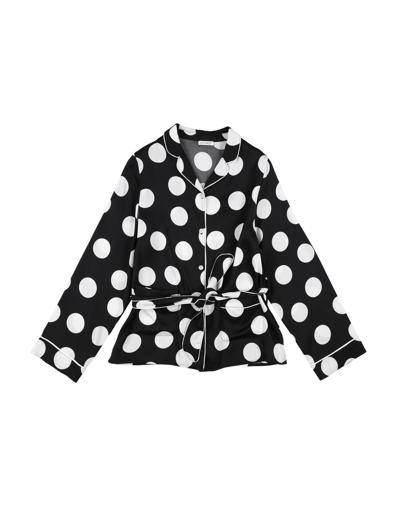 Dolce & Gabbana Babies'  Toddler Girl Shirt Black Size 4 Silk, Elastane
