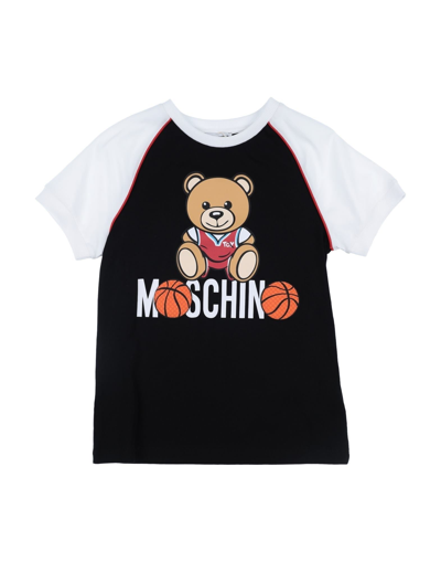 Moschino Teen Kids' T-shirts In Black