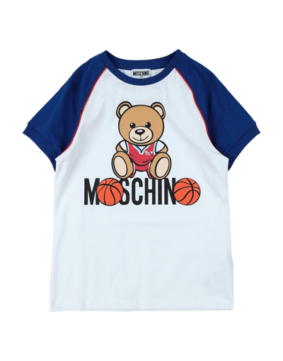 Moschino Teen Kids' T-shirts In White