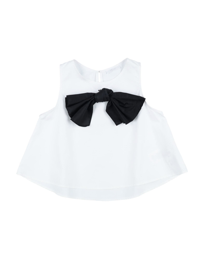 L:ú L:ú By Miss Grant Kids' Blouses In White