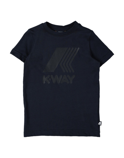K-way Kids' T-shirts In Blue