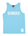 Sundek Kids' T-shirts In Azure