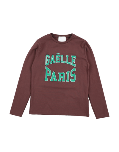 Gaelle Paris Kids' Gaëlle Paris Toddler Girl T-shirt Brown Size 6 Cotton, Elastane