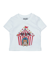 Moschino Baby Babies' T-shirts In White