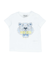 Kenzo Signature Tiger-print T-shirt In White