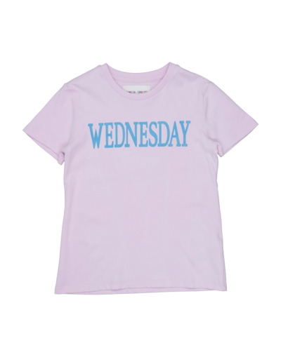 Alberta Ferretti Kids' T-shirts In Pink