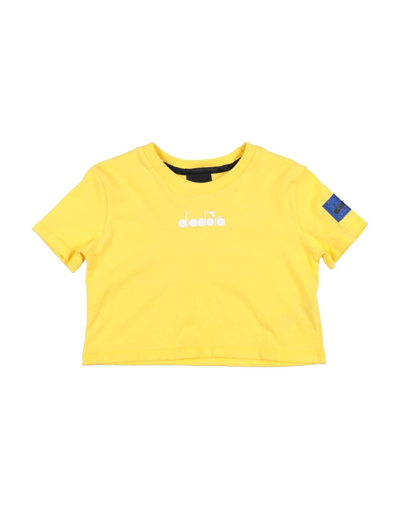 Diadora T-shirts In Yellow