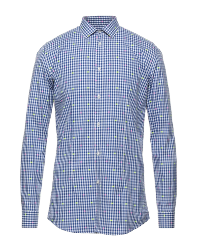 Daniele Alessandrini Homme Shirts In Blue