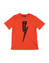 Neil Barrett Kids' T-shirts In Orange