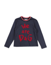 Dolce & Gabbana Kids' T-shirts In Dark Blue
