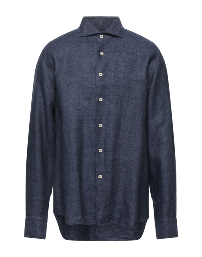 Alessandro Gherardi Shirts In Dark Blue