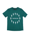 Neil Barrett Kids' T-shirts In Emerald Green