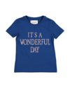 Alberta Ferretti Babies' T-shirts In Blue