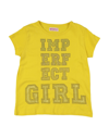 !m?erfect Kids'  Toddler Girl T-shirt Yellow Size 6 Cotton