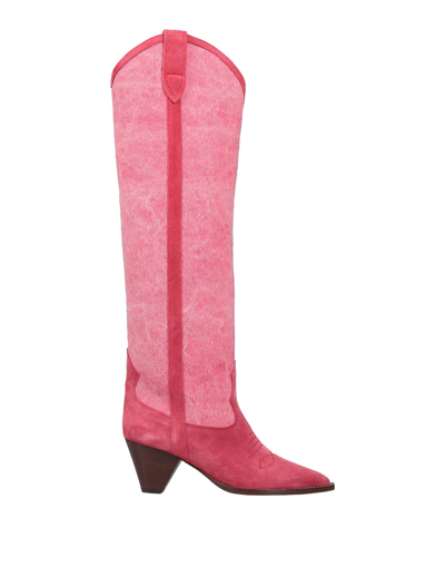 Isabel Marant Knee Boots In Red