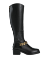 Emanuélle Vee Woman Boot Black Size 11 Calfskin In Black