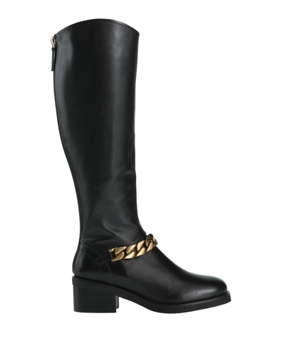 Emanuélle Vee Woman Boot Black Size 11 Calfskin