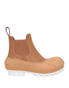 Stella Mccartney Duck Rubber-trimmed Vegetarian Leather Chelsea Boots In Beige
