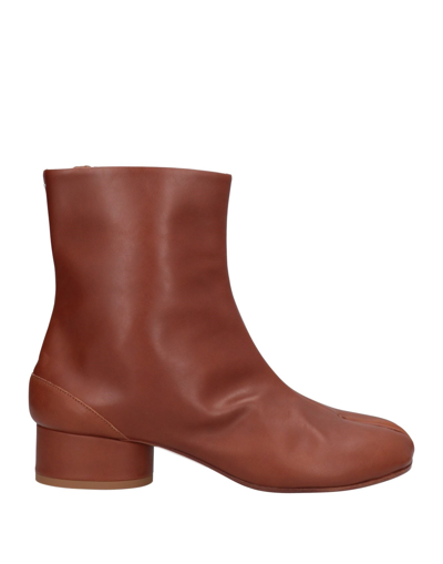 Maison Margiela Ankle Boots In Brown