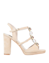 Luciano Barachini Sandals In Beige