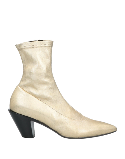 A.f.vandevorst Ankle Boots In Gold