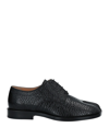 Maison Margiela Tabi Lace Ups In Black