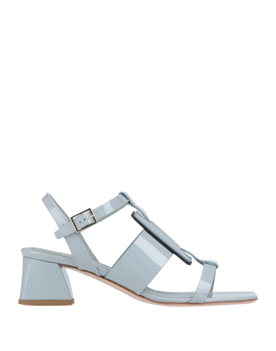 Roger Vivier Sandals In Light Grey