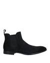Doucal's Round-headed Short Boots In Black