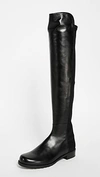 Stuart Weitzman 5050 Flat Boots Black In Black