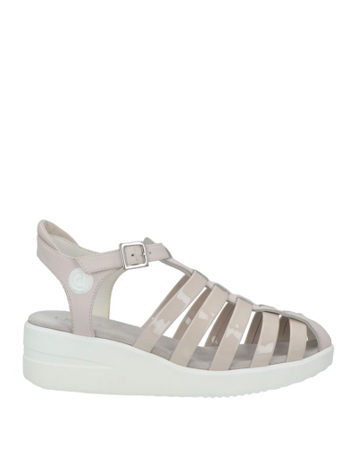 Agile By Rucoline Sandals In Light Grey