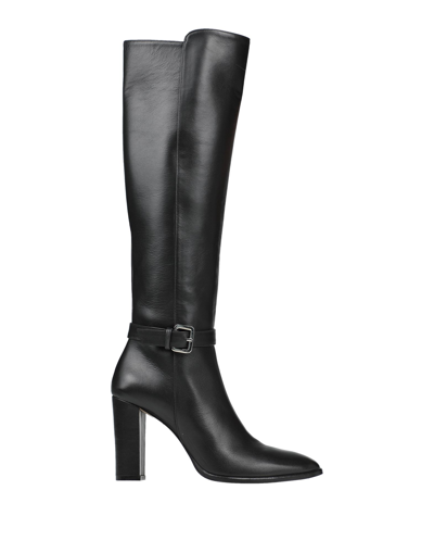 Eleventy Knee Boots In Black