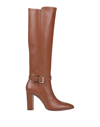 Eleventy Knee Boots In Tan