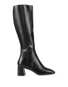 WHAT FOR WHAT FOR WOMAN BOOT BLACK SIZE 8 CALFSKIN