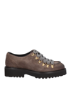Doucal's Lace-up Shoes In Khaki