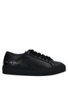 Common Projects Kids' Black Leather Achilles Sneakers