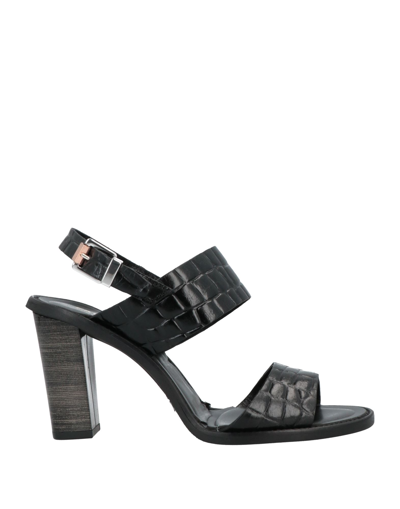 Paola Ferri Sandals In Black