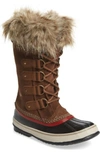 Sorel Joan Of Arctic Tall Boots With Faux Fur In Umber