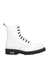 CULT CULT MAN ANKLE BOOTS WHITE SIZE 4 SOFT LEATHER