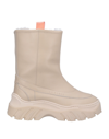 Inuikii Shearling-lined Leather Boots In Beige