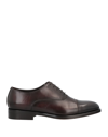 Doucal's Man Lace-up Shoes Dark Brown Size 8.5 Soft Leather In Brown