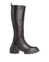 Emanuélle Vee Knee Boots In Brown